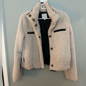 Thread & supply faux fur jacket size medium